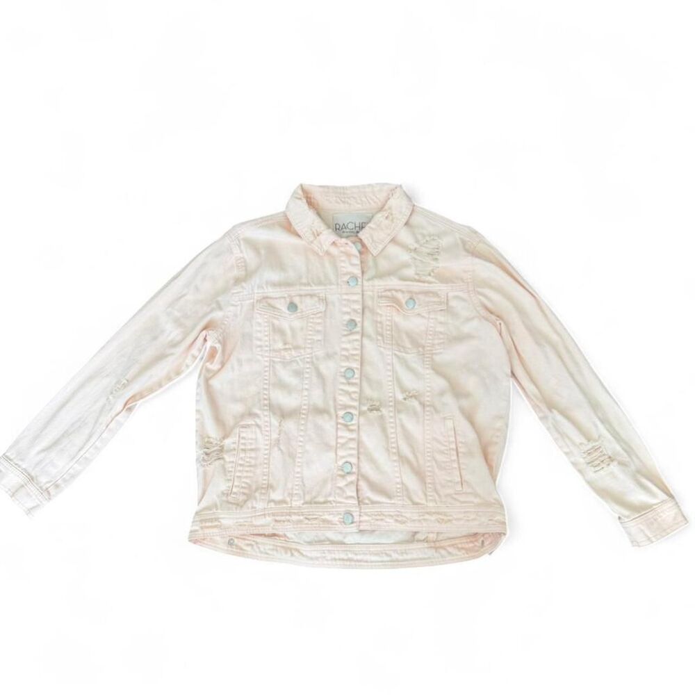 Rachel Roy Women's M Distressed Light Pink Jacket